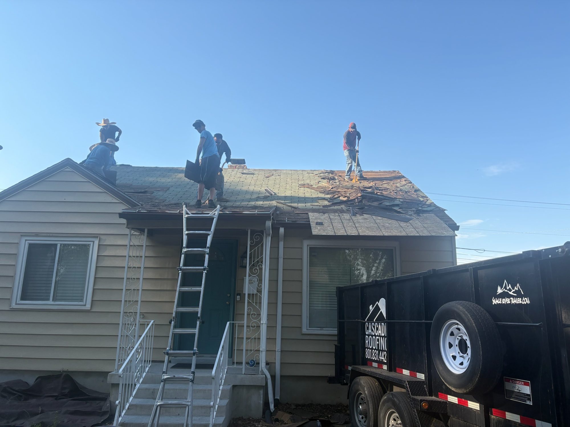 Tear-off underway, Utah County