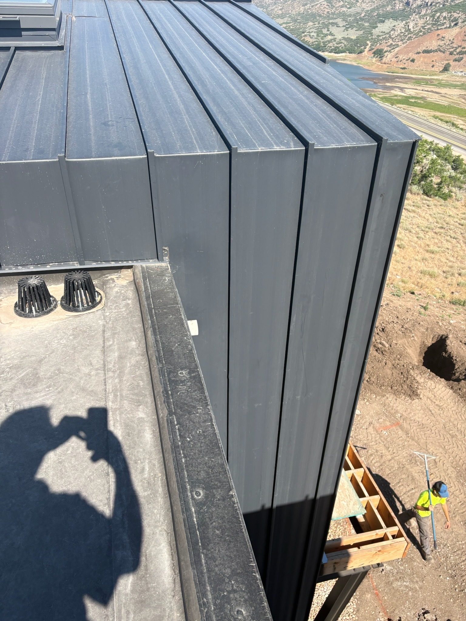 Standing seam panels and penetrations